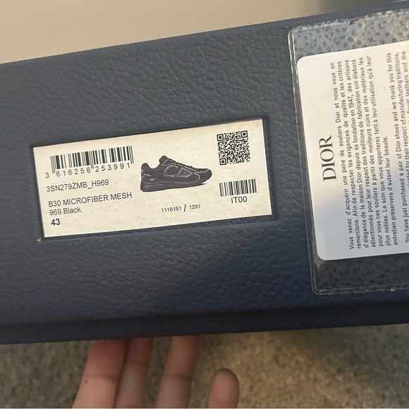 Men’s Dior b30s reflective size 10 /43 authentic - Picture 6 of 10